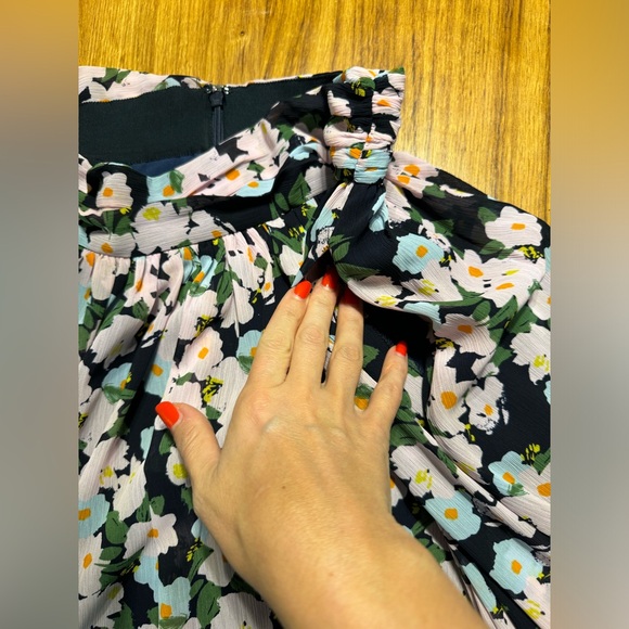 JCrew Chiffon Point Sur floral maxi skirt - Picture 8 of 11